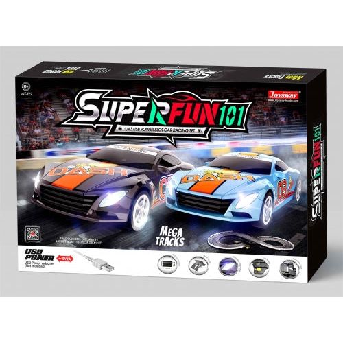 JOYSWAY SuperFun 101 USB Power Slot Car Racing Set