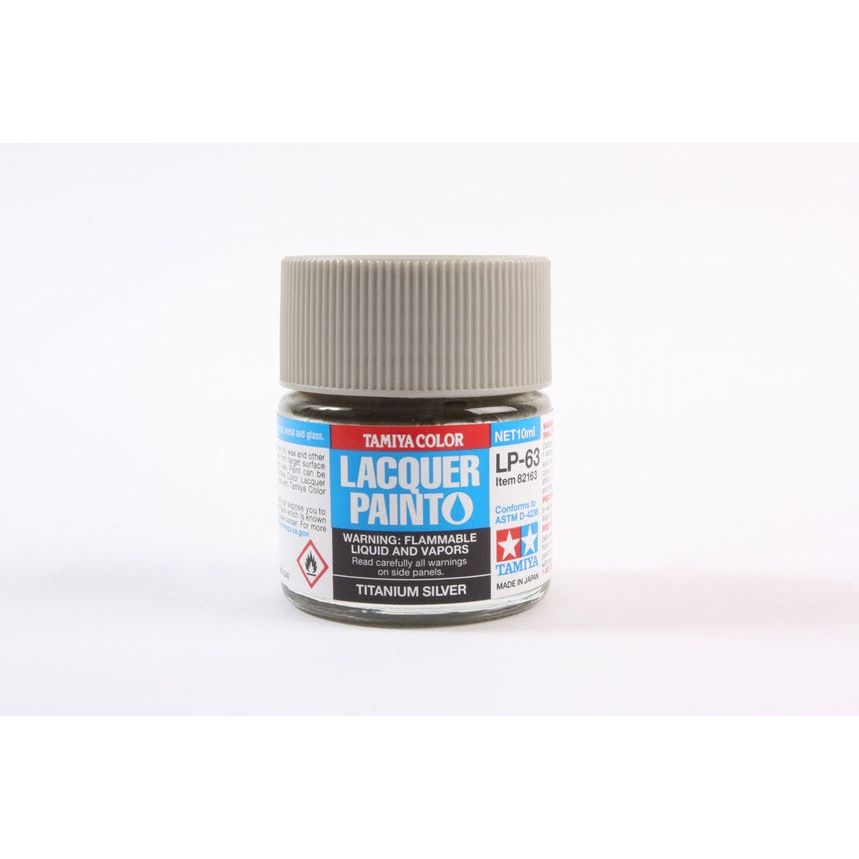 TAMIYA LP-63 Titanium Silver Lacquer Paint 10ml