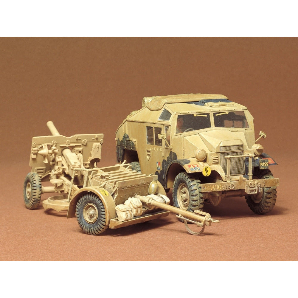 TAMIYA 1/35 British 25PDR Field Gun & Quad Gun Tractor