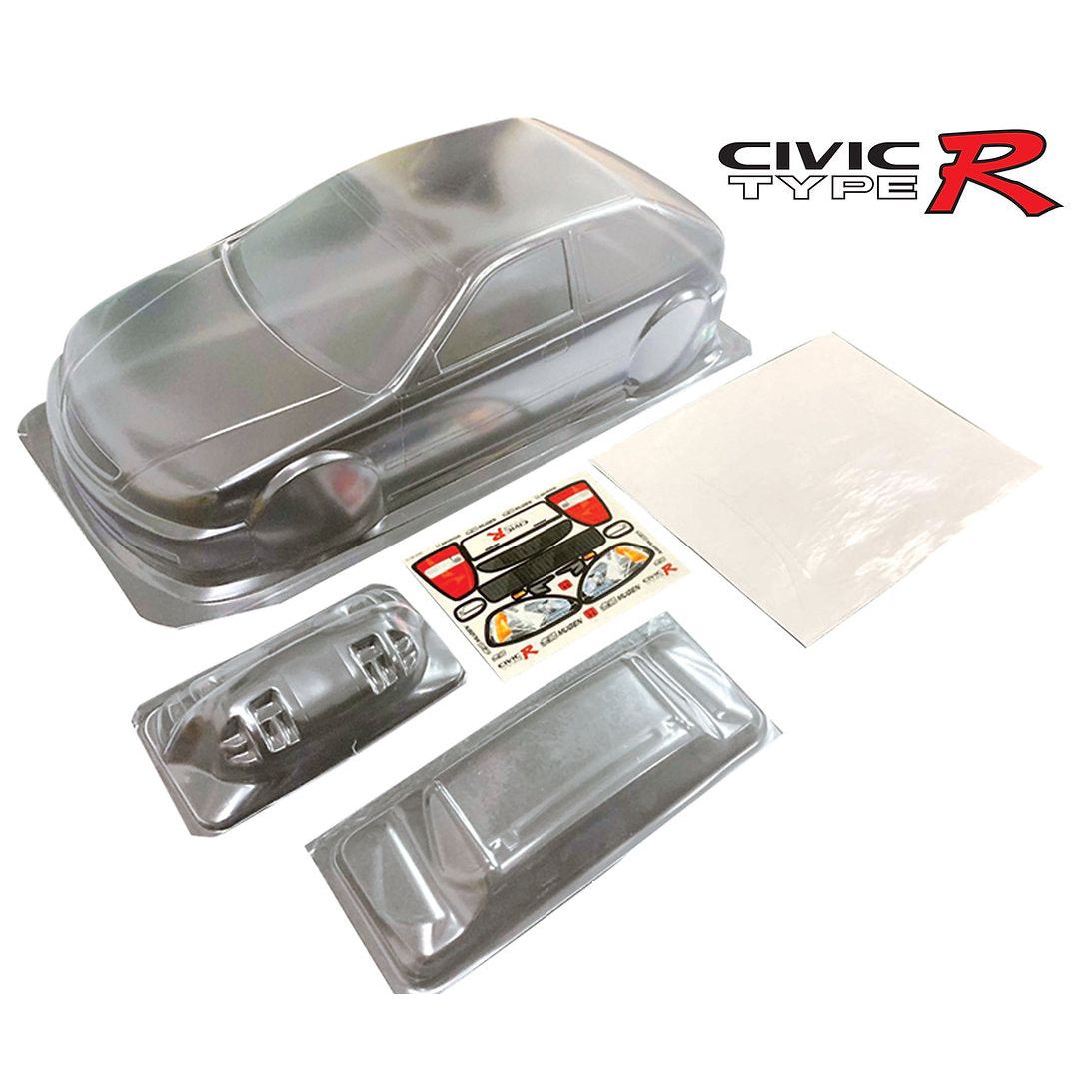 BODYWORX Clear Body Civic EK9 FF 1/10 190mm