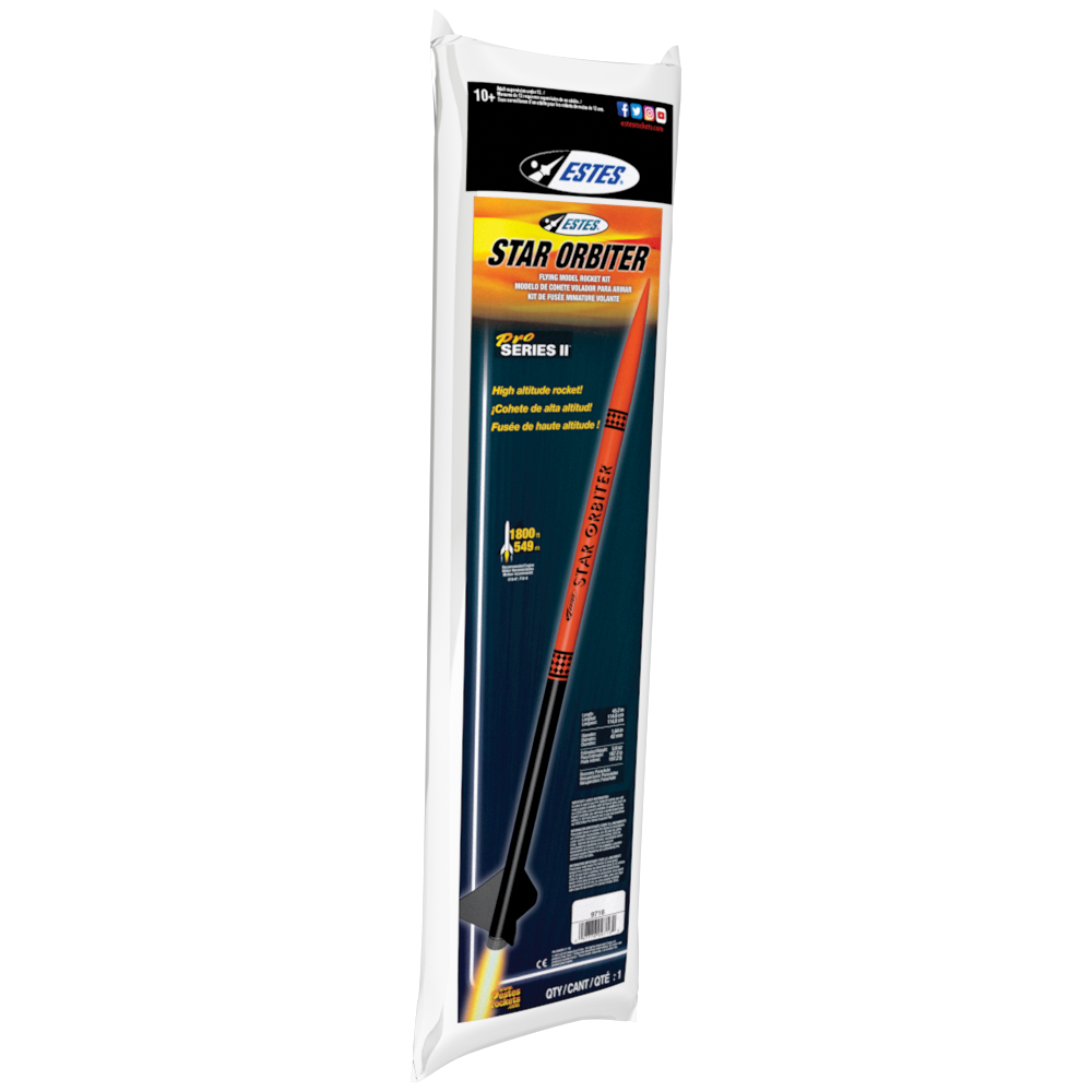 ESTES Pro Series II Star Orbiter Intemediate Model Rocket Kit (29mm Engine)