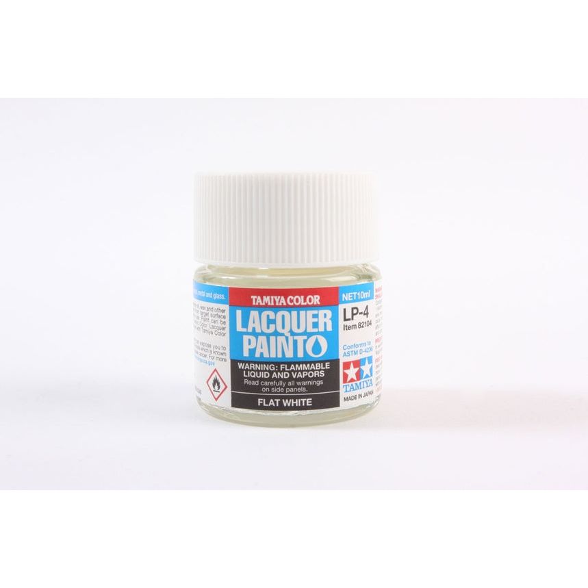 TAMIYA LP-4 Flat White Lacquer Paint 10ml