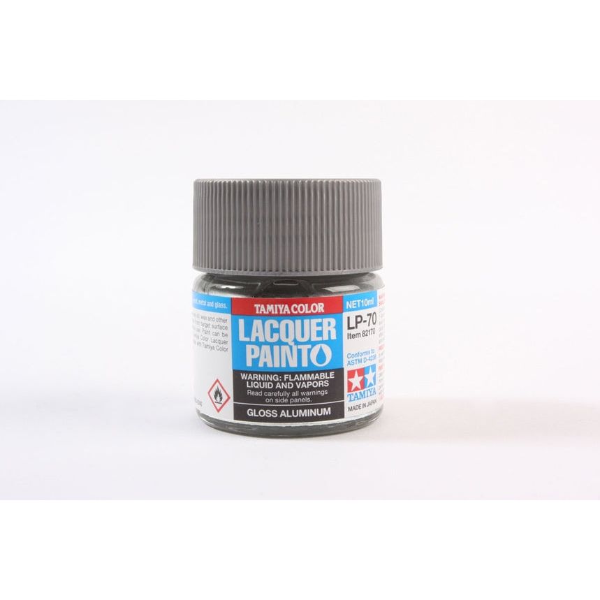 TAMIYA LP-70 Gloss Aluminium Lacquer Paint 10ml