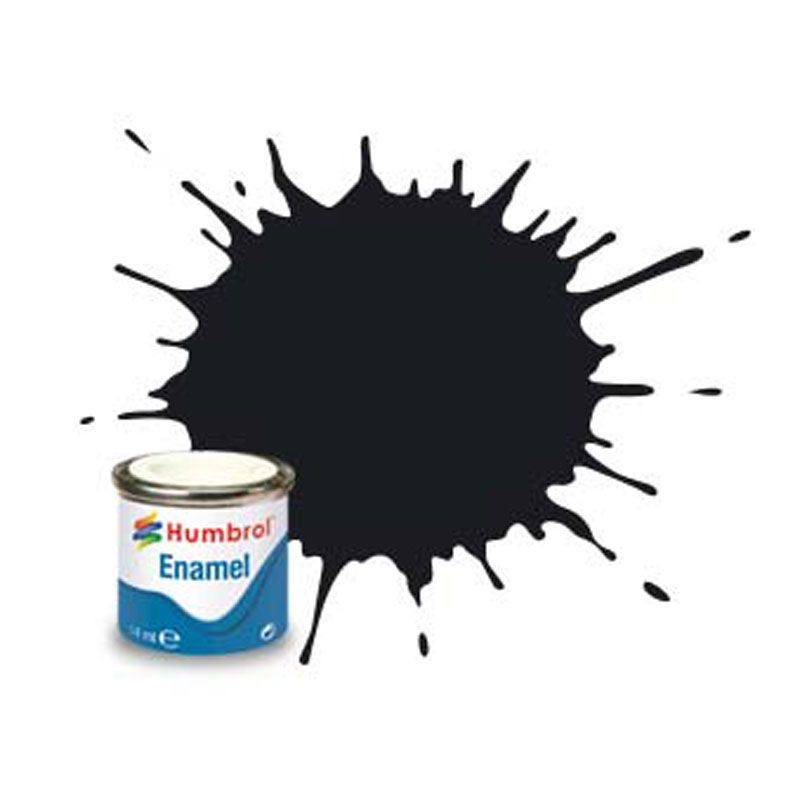 HUMBROL 201 - Black Metallic 14ml