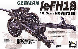 AFV Club 1/35 German Lefh18 105mm Howitzer Plastic Model Kit [AF35050]