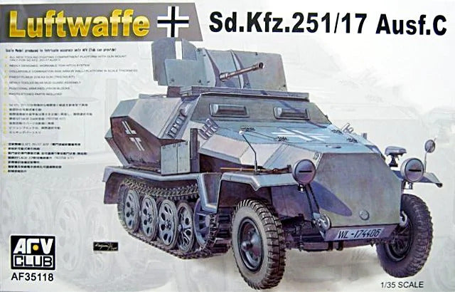 AFV Club 1/35 German Sd.Kfz.25 Ausf.C. (Late Type) Plastic Model Kit [AF35118]