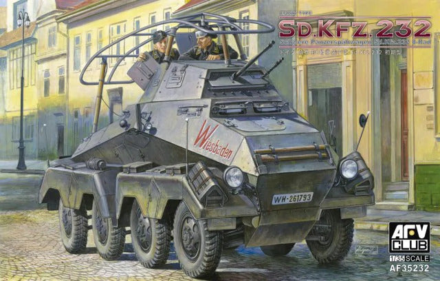 AFV Club 1/35 German Sd.Kfz. 232 Schwerer PanzerspÃ¤hwagen Plastic Model Kit [AF35232]