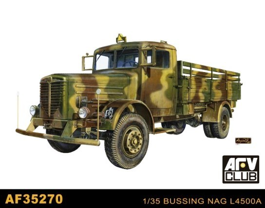 AFV Club 1/35 German Military 4X4 Truck Bussing Nag L4500A Plastic Model Kit [AF35270]