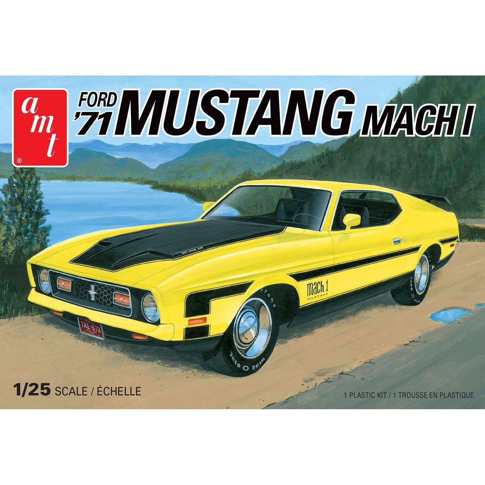 AMT 1/25 1971 Ford Mustang Mach I Plastic Model Kit