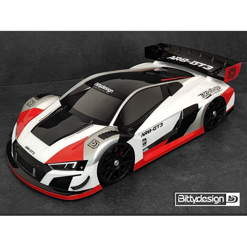 BITTYDESIGN AR8-GT3 1/8 GT Clear Body 325mm, Short Wheelbase (SWB), 1mm Thick Light Weight