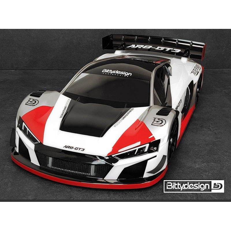 BITTYDESIGN AR8-GT3 1/8 GT Clear Body 325mm, Short Wheelbase (SWB), 1mm Thick Light Weight