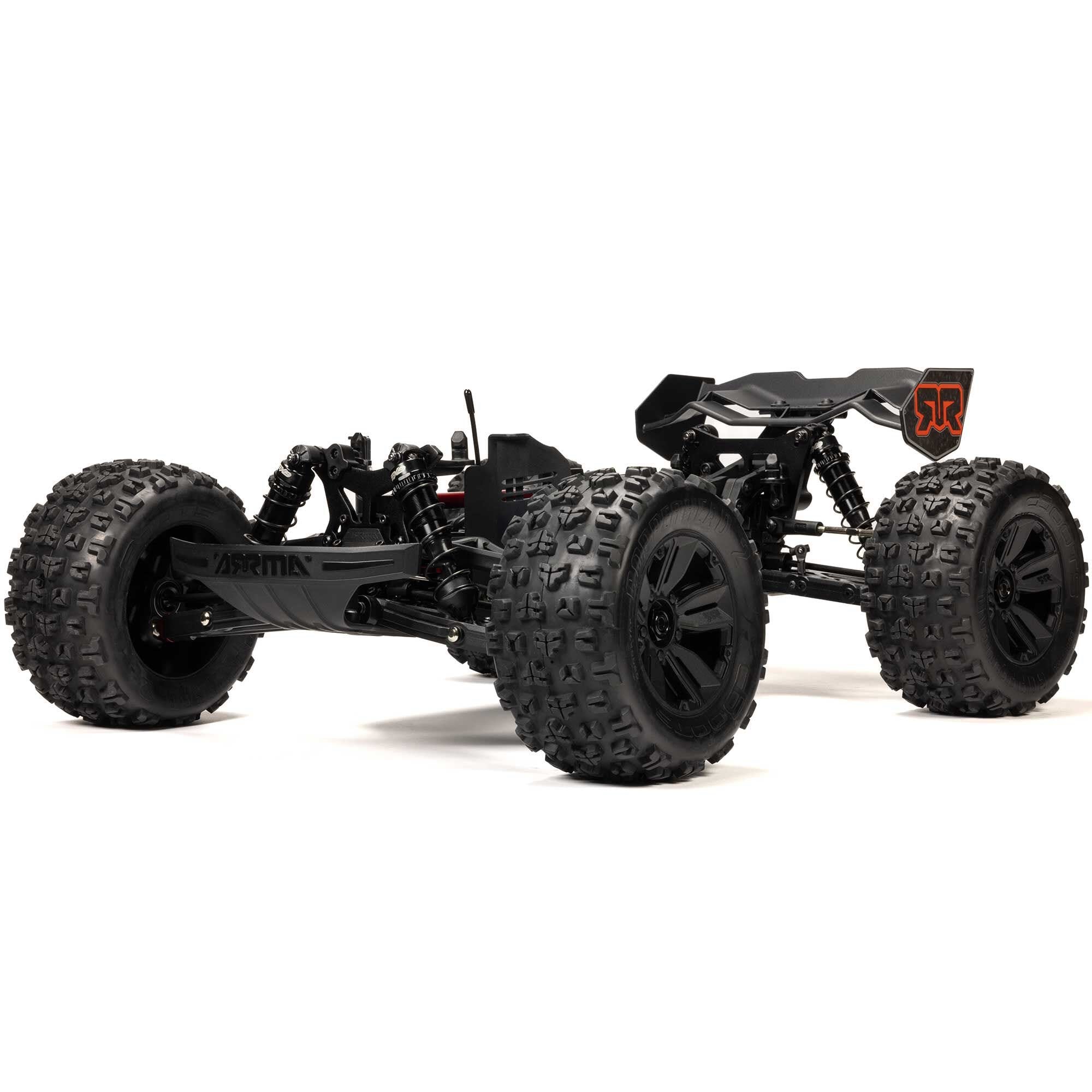 Arrma Kraton 6S BLX 4X4 1/8 Speed Monster Truck, RTR, Orange/Blue