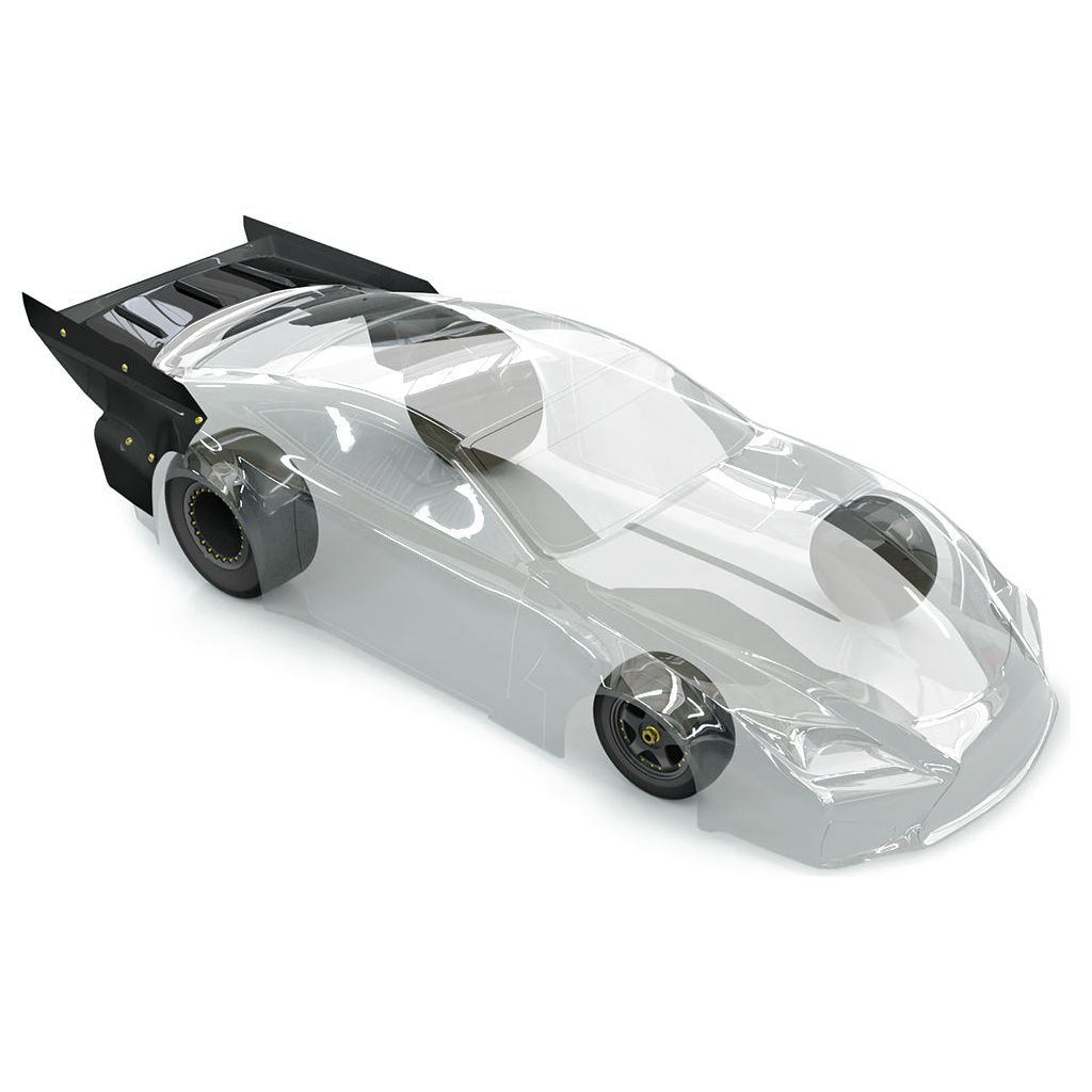 BITTYDESIGN 1/10 Pro Drag Racing Clear Wing for Ekanus Drag Body