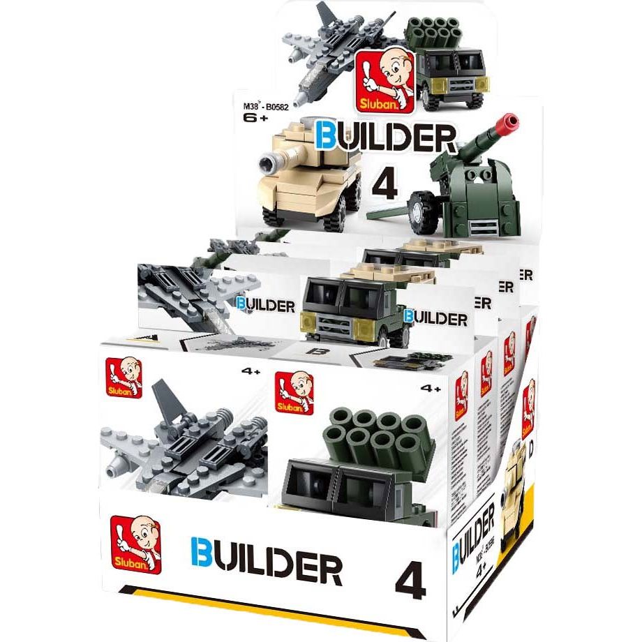 SLUBAN Builder Army 4 Mixed Designs Random Pack