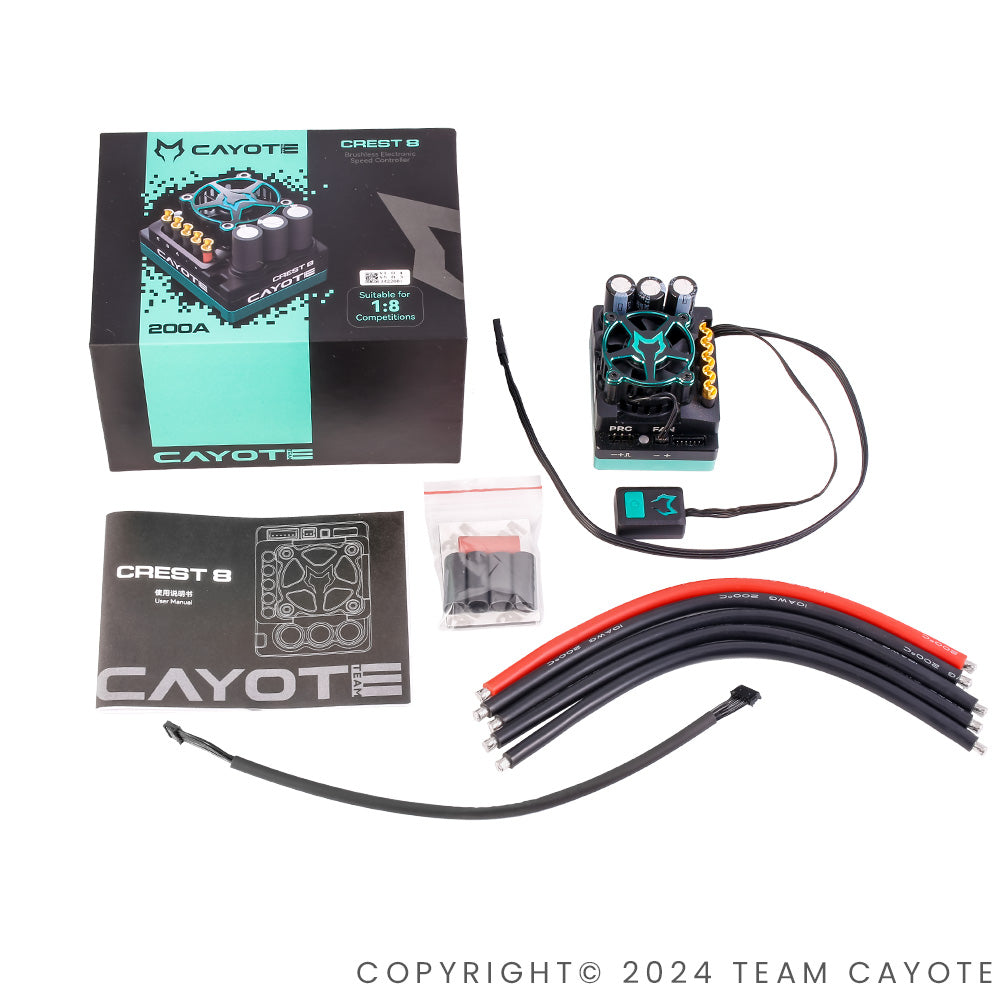 CAYOTE Racing ESC CREST 8, Input (Cell): 2-4S Lipo