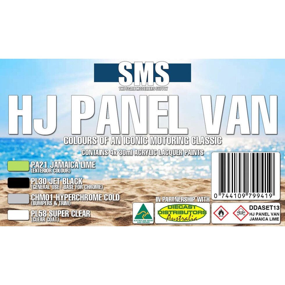 SMS HJ PANEL VAN COLOUR SET - Jamacua Lime set