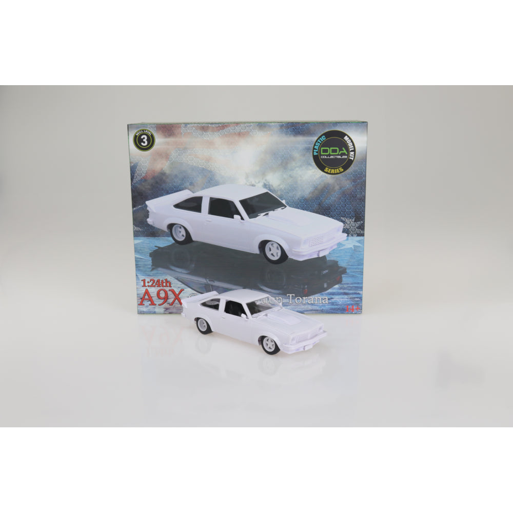 DDA 1:24 Plastic Kit A9X Torana Slammed Sealed Body Opening Bonnet w/Engine