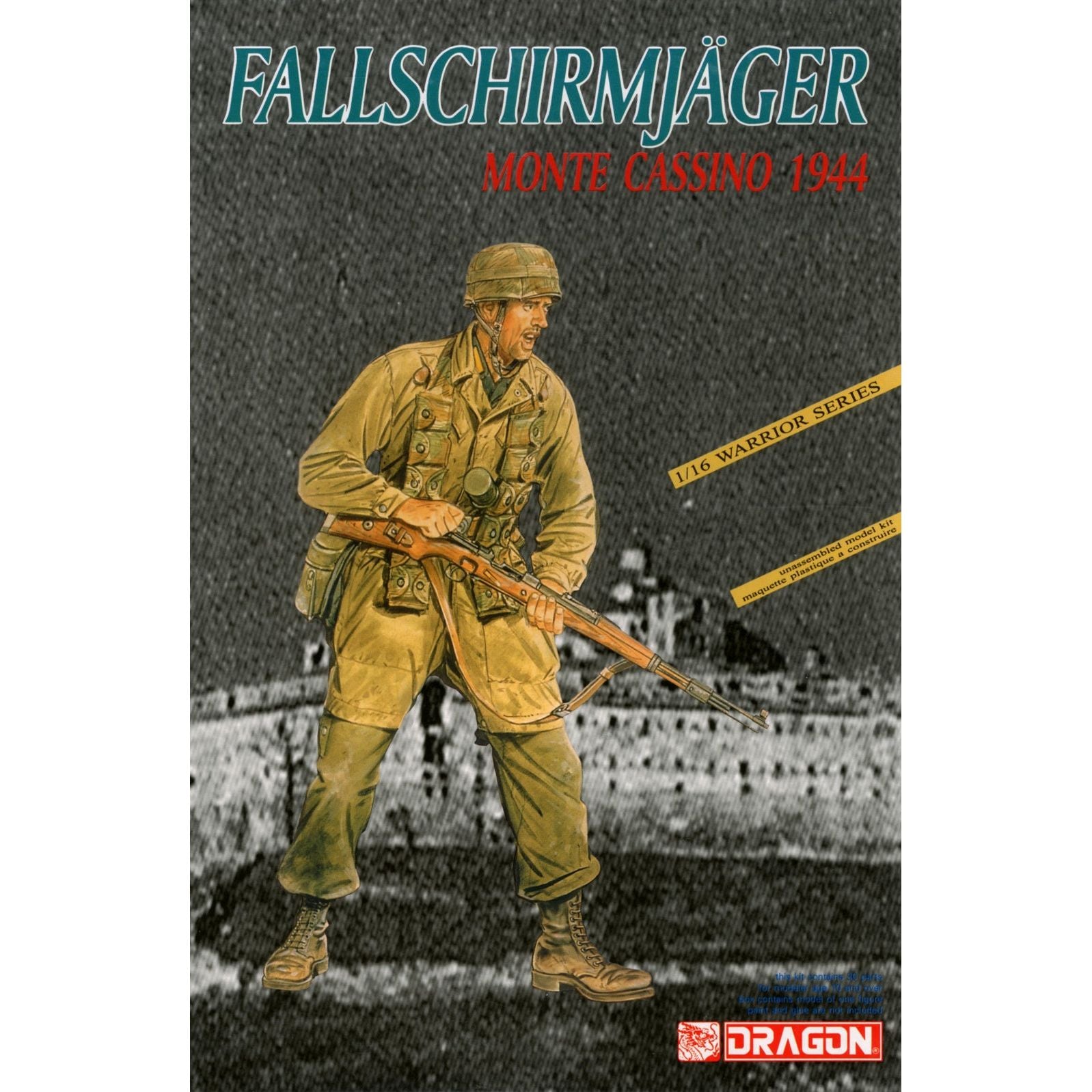 Dragon 1/16 FallschirmjÃ¤ger (Monte Casino 1944) Plastic Model Kit