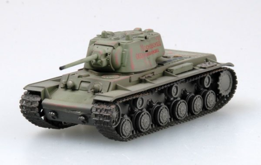 Easy Model 1/72 Russian KV-1 Model 1942 Heavy Tank (Oliver Green) Assembled Model [36289]