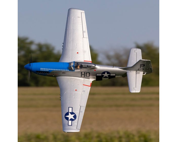 E-Flite P-51D Mustang 1.2m with SAFE Select, BNF Basic, EFL089500