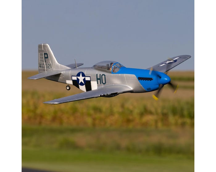 E-Flite P-51D Mustang 1.2m with SAFE Select, BNF Basic, EFL089500