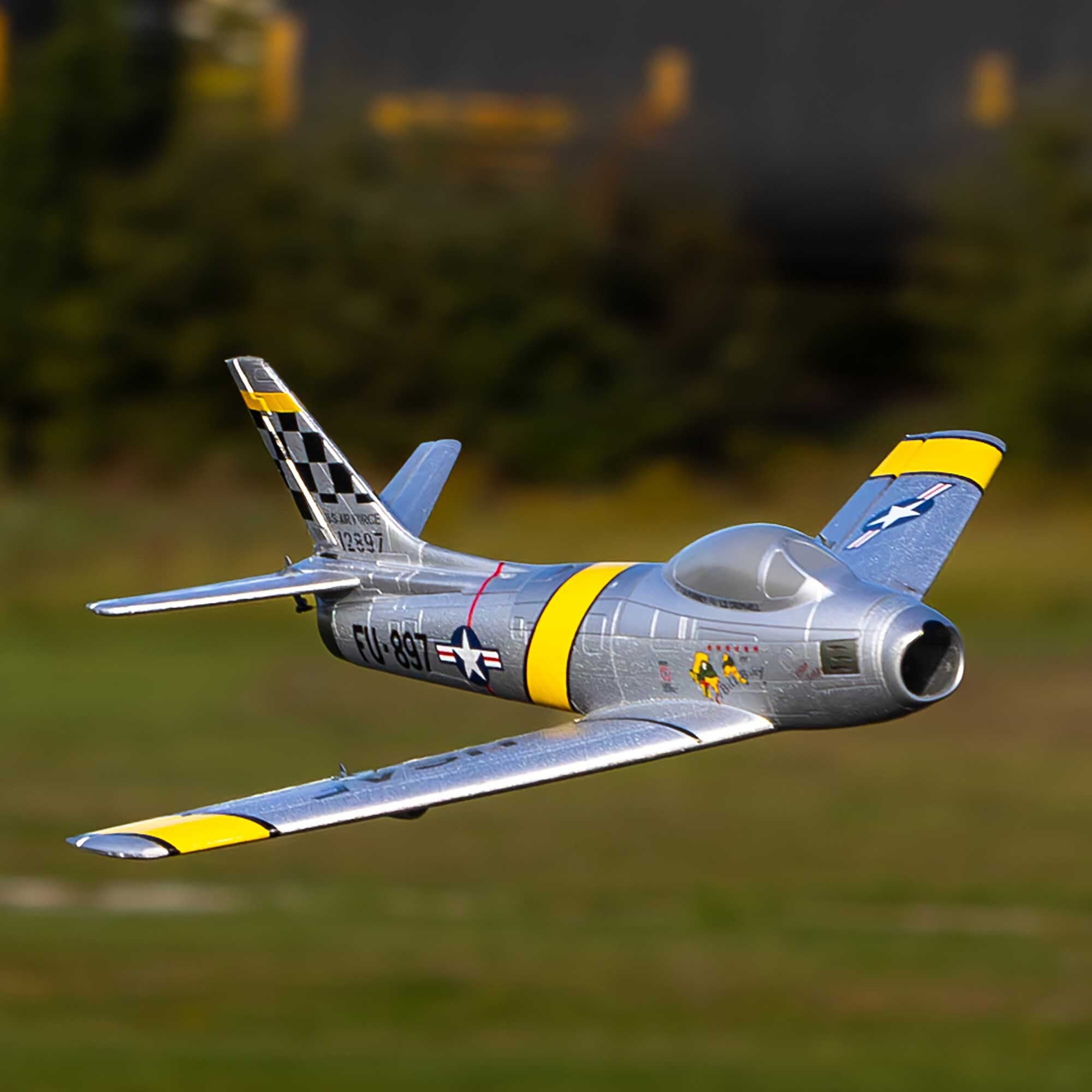 E-FLITE UMX F-86 Sabre 30mm EDF Jet, BNF Basic, EFLU7050