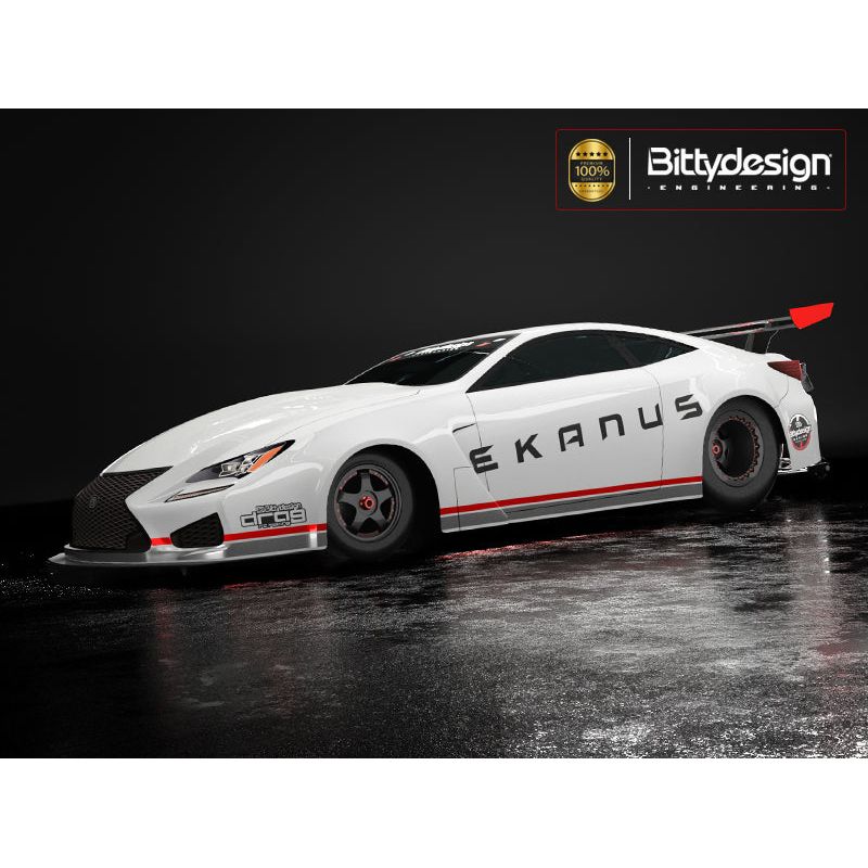 BITTYDESIGN 1/10 Ekanus No Prep Street/Outlaw Drag Racing Clear Body