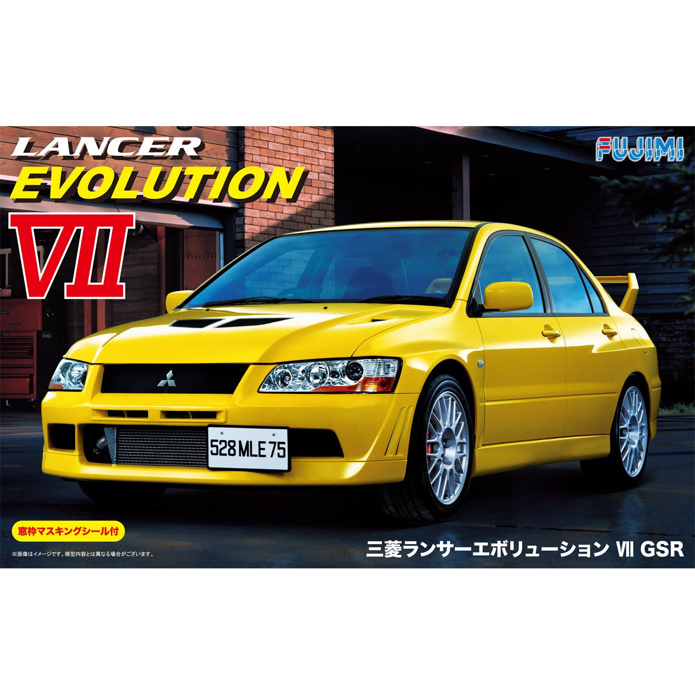 FUJIMI 1/24 Mitsubishi Lancer Evolution VII GSR w/Window Frame Masking (ID-179)