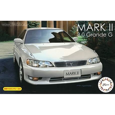 FUJIMI 1/24 Toyota Mark.II 3.0 Grande G w/Window Frame Masking (ID-118) Plastic Model Kit