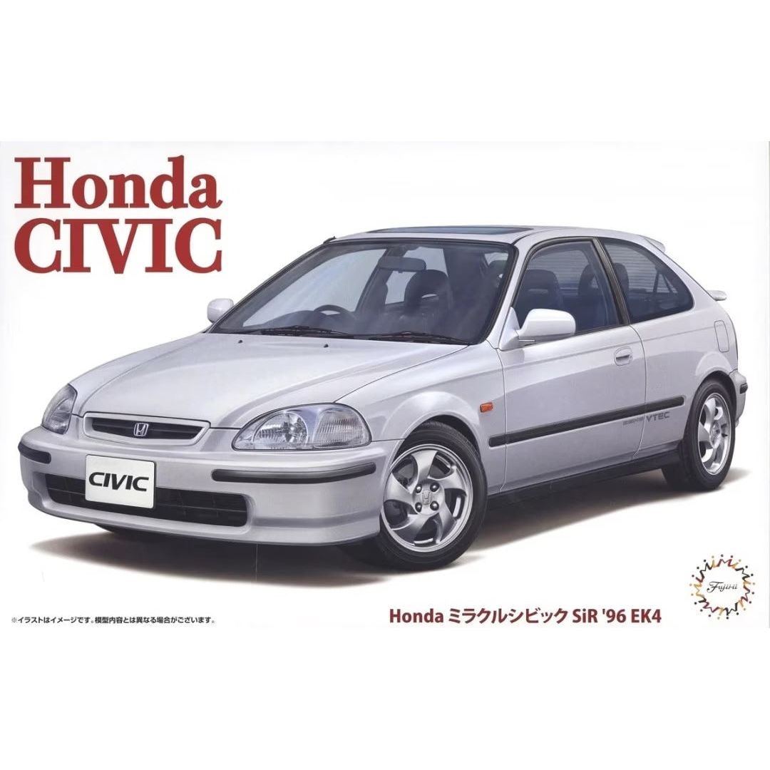 FUJIMI 1/24 Honda Miracle Civic SiR '96 EK4 (ID-184) Plastic Model Kit