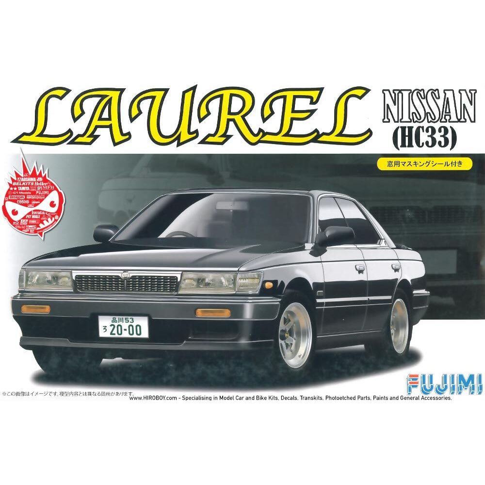 FUJIMI 1/24 Nissan Laurel Medalist Club S HC33 w/Window Frame Masking Seal [ID-181] Plastic Model Kit