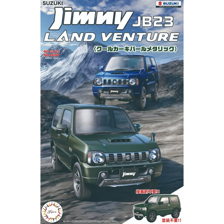 Fujimi 1/24 Suzuki Jimny JB23 (Land Venture/Cool Khaki Pearl) (C-NX-13) Plastic Model Kit [06629]