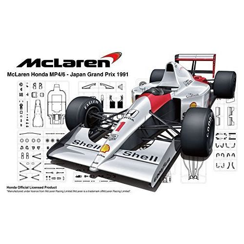 Fujimi 1/20 McLaren Honda MP4/6 (Japan GP/San Marino GP/Brazil GP) (GP-25) Plastic Model Kit [09213]