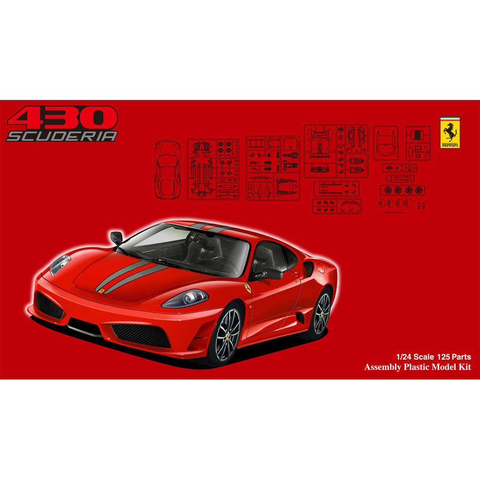 Fujimi 1/24 Ferrari F430 Scuderia (RS-55) Plastic Model Kit