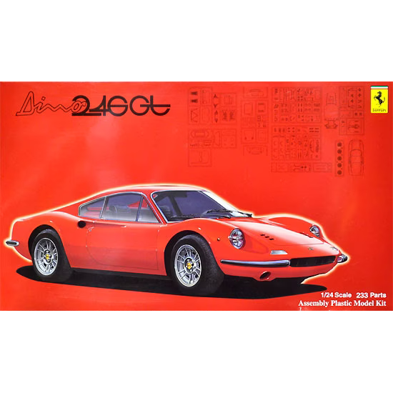 Fujimi 1/24 Ferrari Dino 246GT Early Production/Late Production (RS-116) Plastic Model Kit [12652]