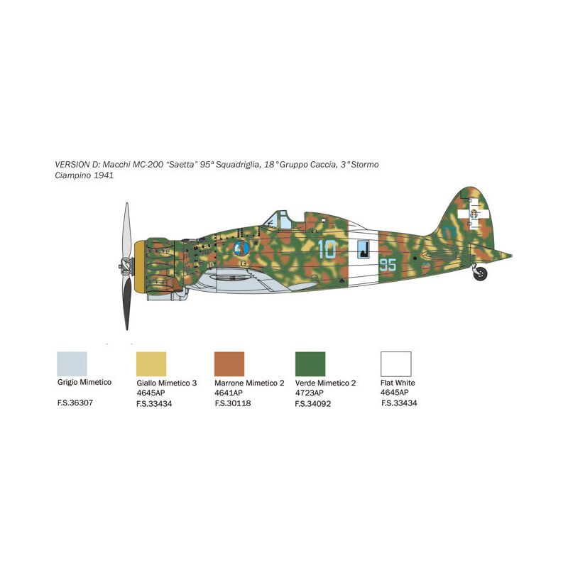 ITALERI 1/48 Macchi MC 200 Saetta