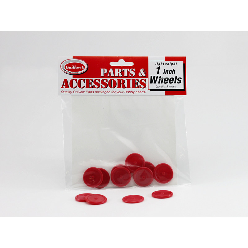 Guillow's 1â€ Plastic Wheel Accessories Pack