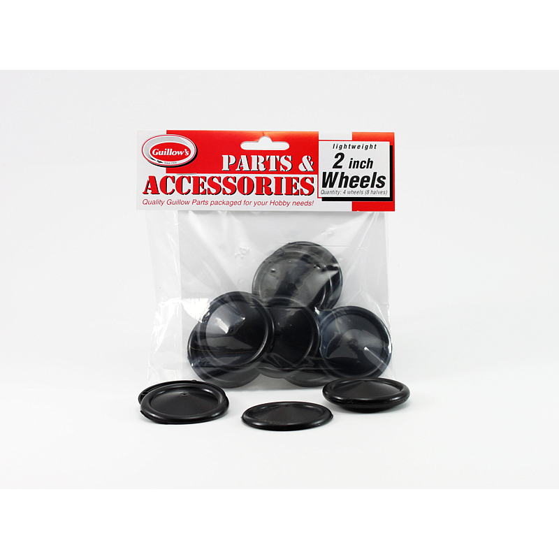 Guillow's 2â€ Plastic Half Wheel (8Â½ wheels) Accessories Pack