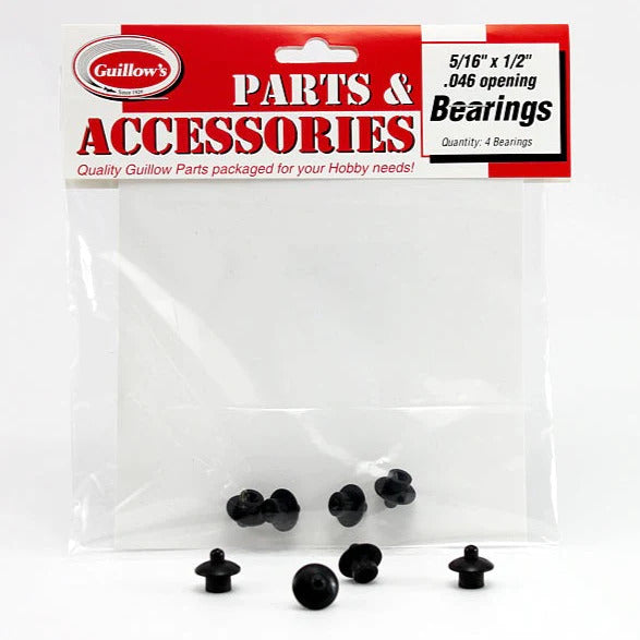 Guillow's 5/16â€ x Â½â€ Thrust Bearings (4 bearings) Accessories Pack