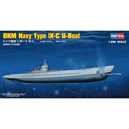 Hobby Boss 1/350 DKM Navy Type lX-C U-Boat Plastic Model Kit [83508]