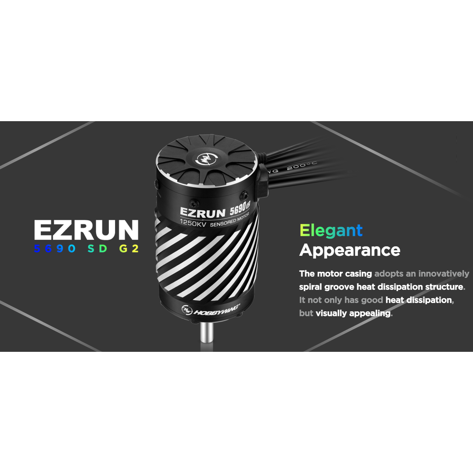 HOBBYWING EzRun-5690SD-1250KV-Black-G2