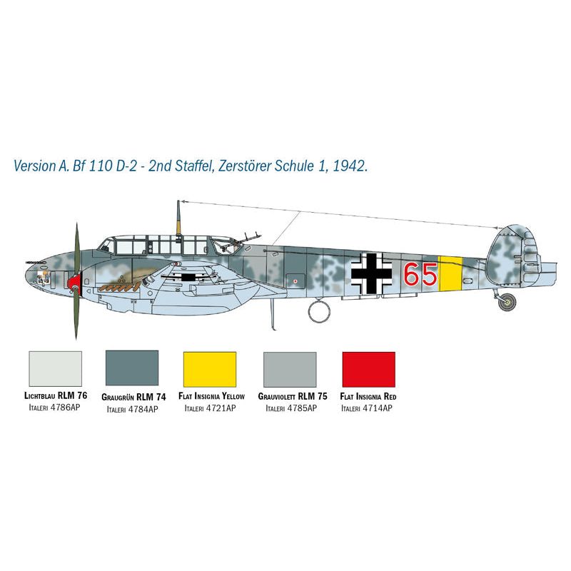 ITALERI 1/48 Messerschmitt BF 110 C/D