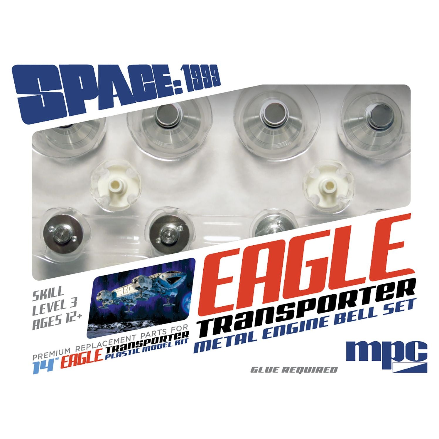 MPC 1/72 Space: 1999 Eagle Metal Engine Bell Set (For use with MPC913)