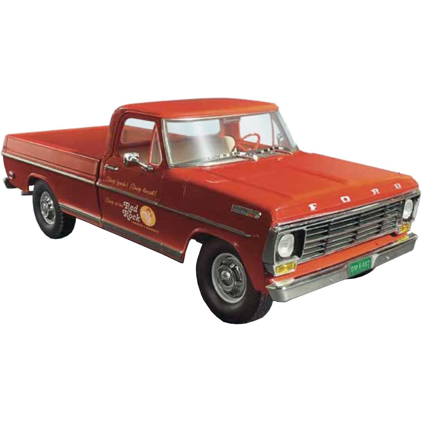 Moebius 1/25 1968 Ford F-250 Custom Cab Pickup Plastic Model Kit [2564]