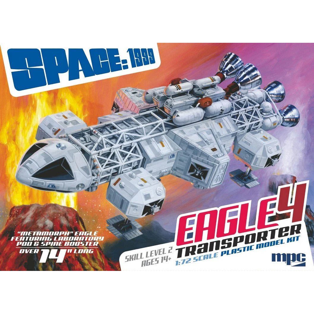 MPC 1/72 14" Space:1999 Eagle 4 featuring Lab Pod & Spine Booster Plastic Model Kit