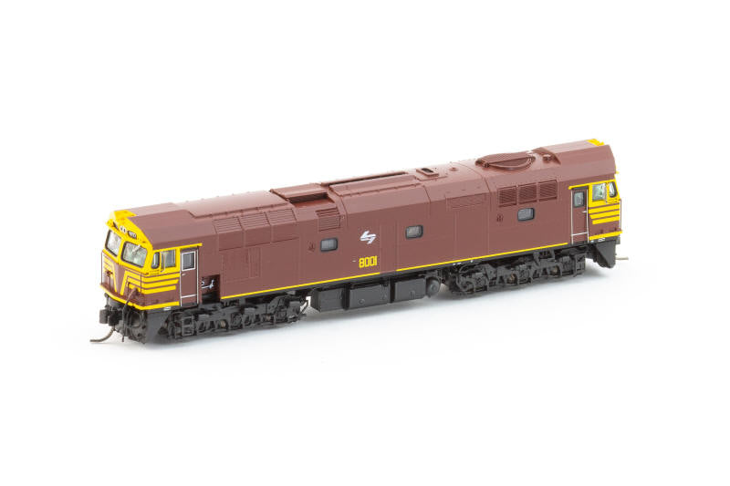 AUSCISION N Scale 80 Class - 8001 Indian Red - with White L7