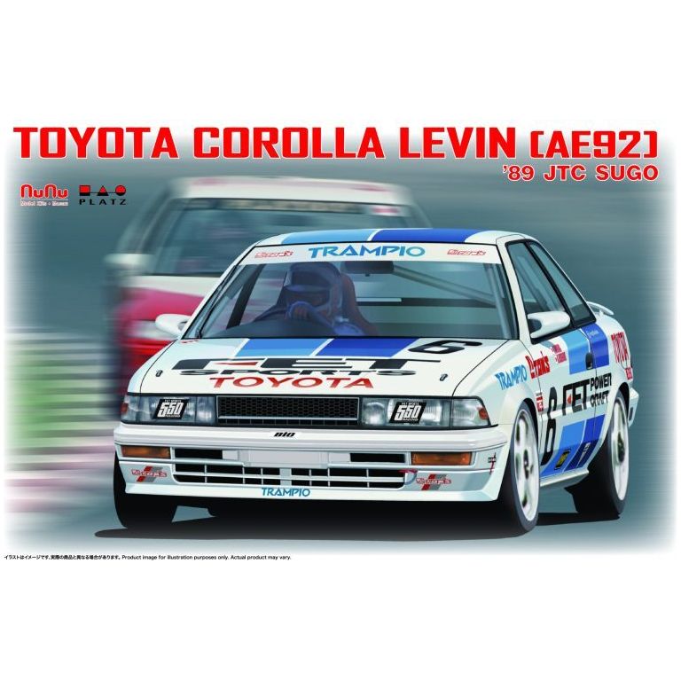 NuNu 1/24 Toyota Corolla Levin [AE92] '89 JTC SUGO Plastic Model Kit