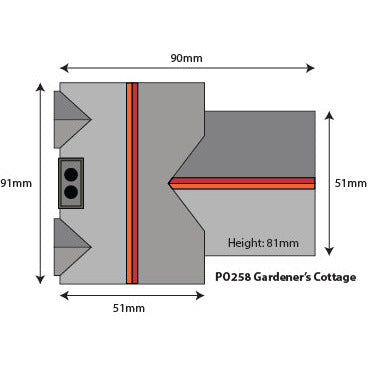 METCALFE OO/HO Gardener's Cottage