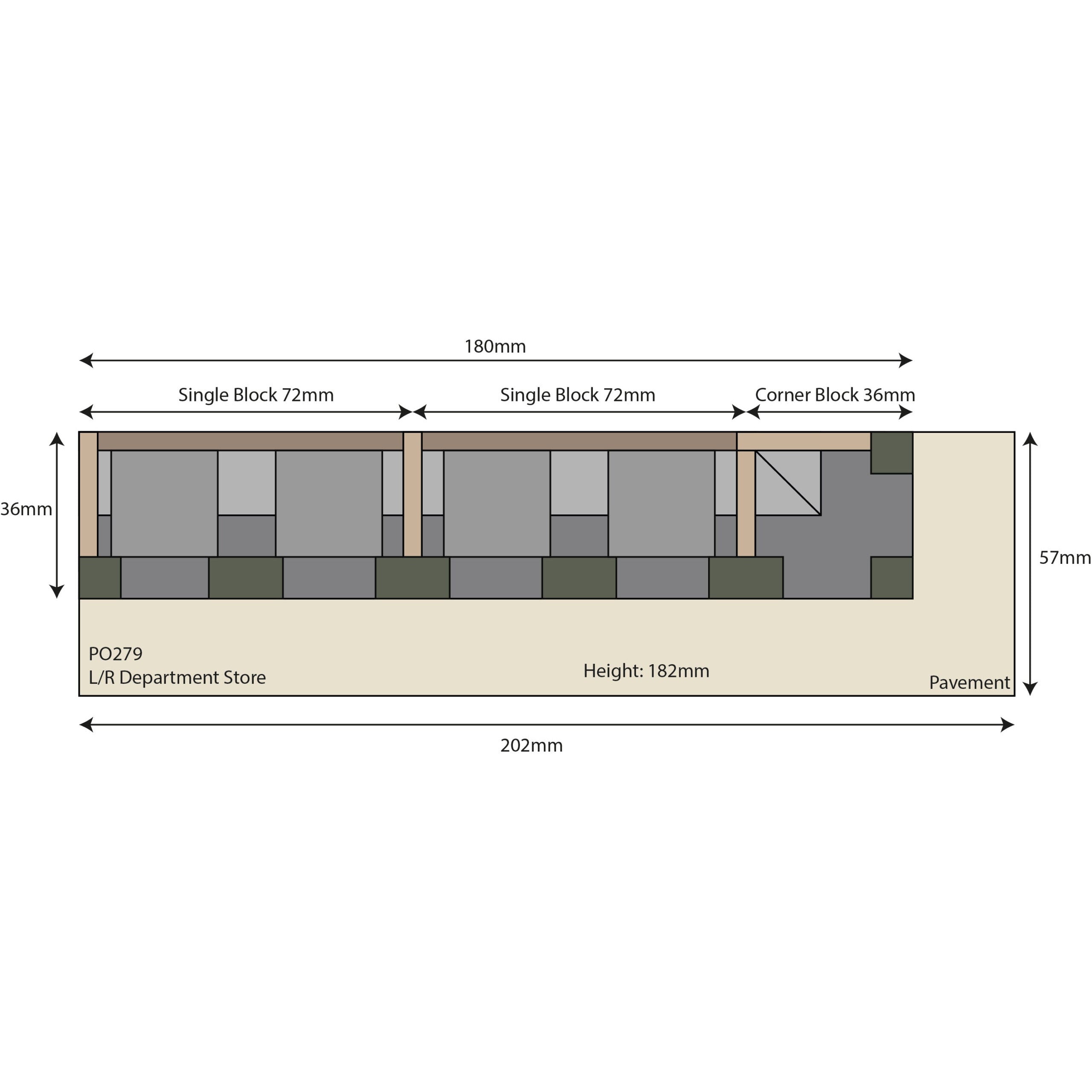 METCALFE OO/HO Low Relief Departmental Store