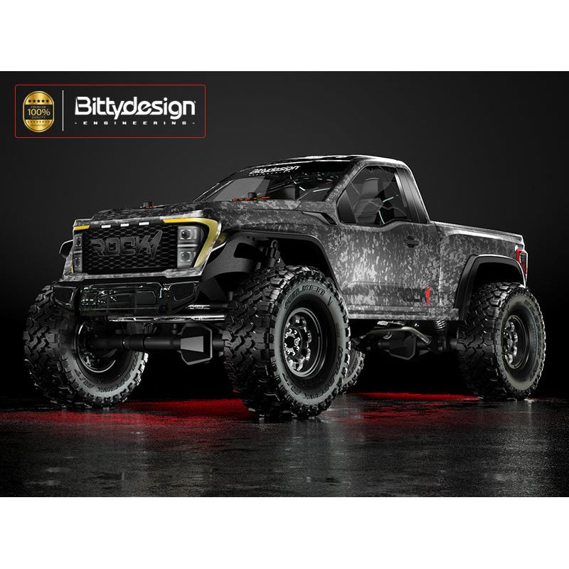 BITTYDESIGN 1/10 Rock1 Clear Body for all 12.3" (313mm) Wheelbase Rock Crawler, 1mm